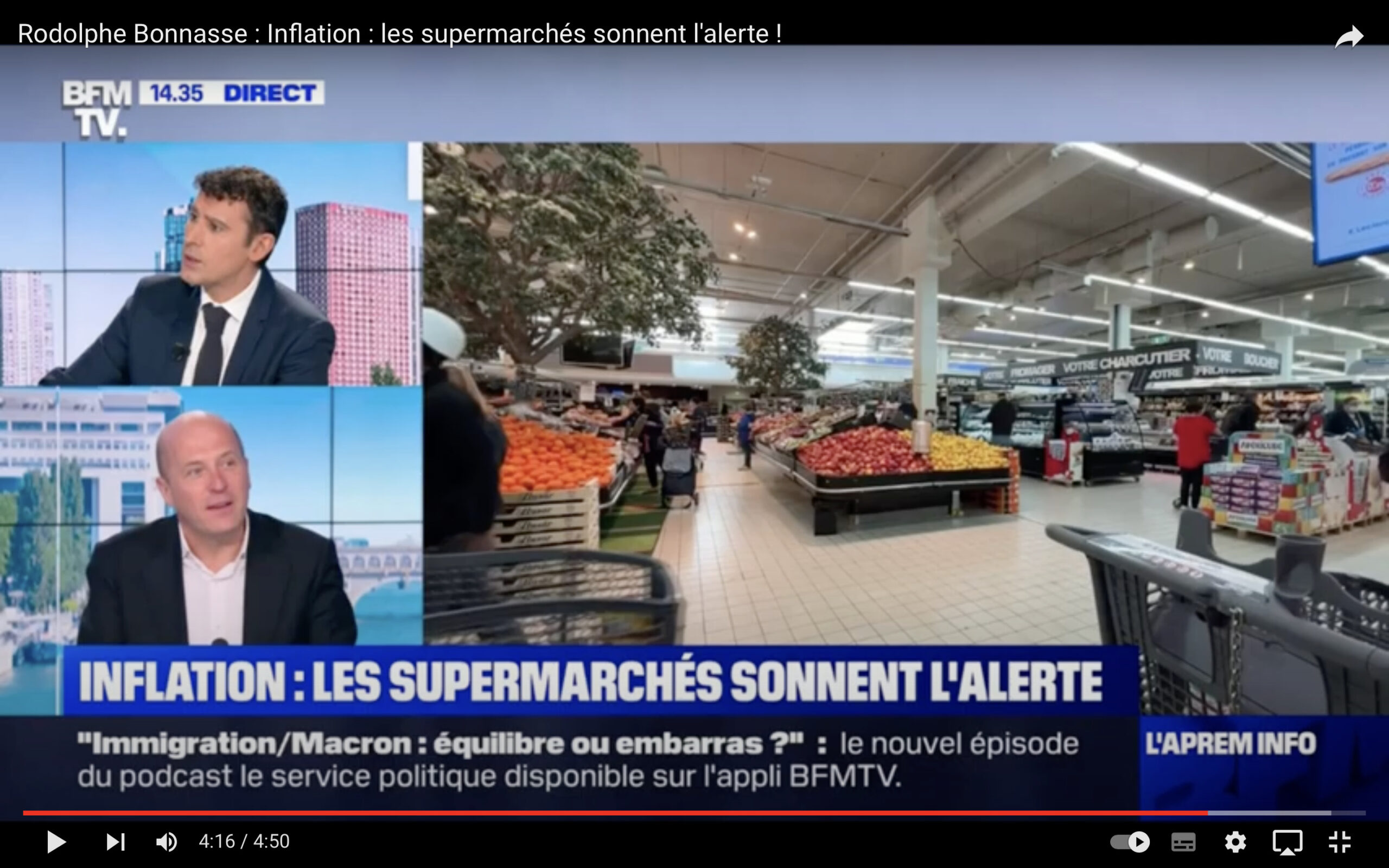 Inflation : les supermarchés sonnent l’alerte ! / BFM TV